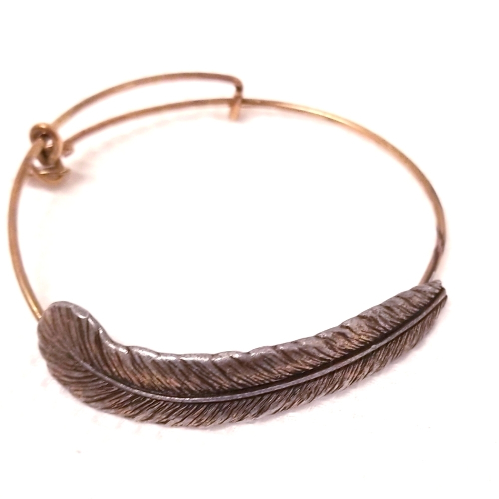 Alex and Ani Quill Feather Bracelet